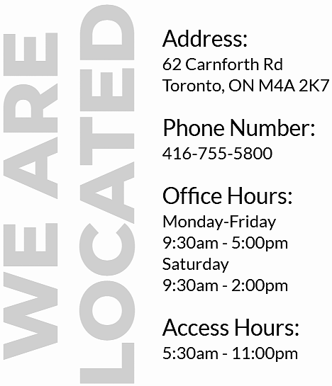 Carnforth Self Storage 62 Carnforth Rd Toronto, ON M4A 2K7